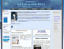 Tablet Screenshot of cavalierbleu.com